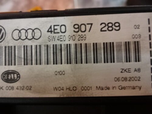 Centralita  Audi S8 A8 4E 4E0907289 4EO907289 4E0910289 5DK008432-02