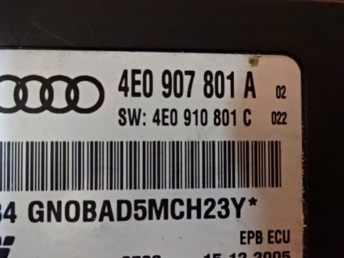 4E0907801A Centralita Knorr-freno EPB Audi A8 4E0907801A 4EO907801A 4E0910801C