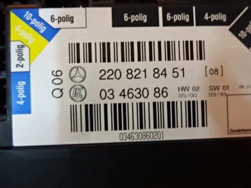 Ajuste de los asientos Mercedes-Benz S500 S600 2208218451 03463086