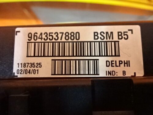 BSM Caja de fusibles  Citroen Peugeot BSM -B5  9643537880
