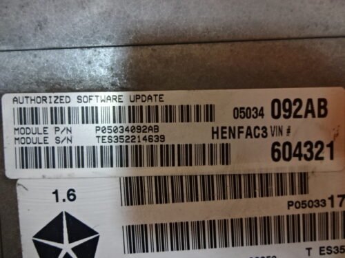 Centralita CHRYSLER PT P05034092AB 05034092AB P05033174AA S118013001D