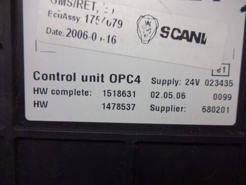 Centralita SCANIA CONTROL UNIT OPC4 1518631 1754674 1478537 060315
