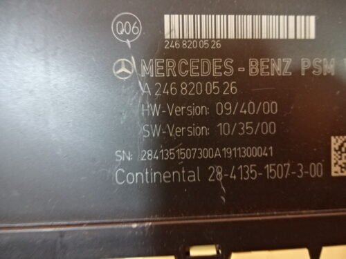 A2468200526 PSM Q06 Módulo de control del asiento Mercedes Infiniti Q30 A2468200526 PSM Q06