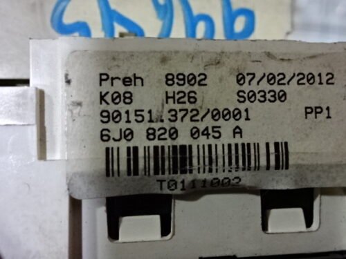Clima panel de control  SEAT IBIZA 6J0820045A 6JO820045A