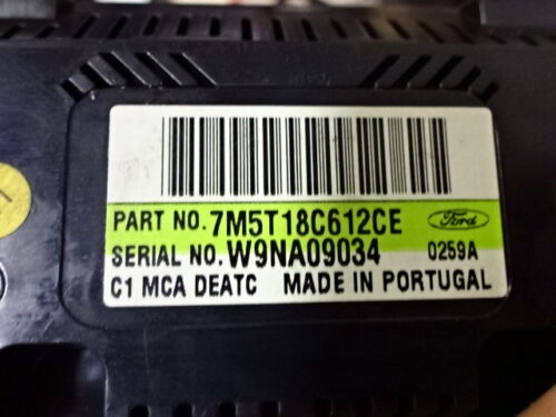 Clima panel de control  Ford Focus 7M5T18C612CE W9NA09034 0259A