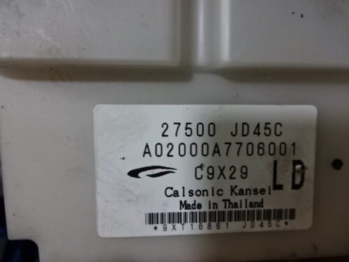 Clima panel de control  Nissan Qashqai 27500JD45C 27500 JD45C C9X29