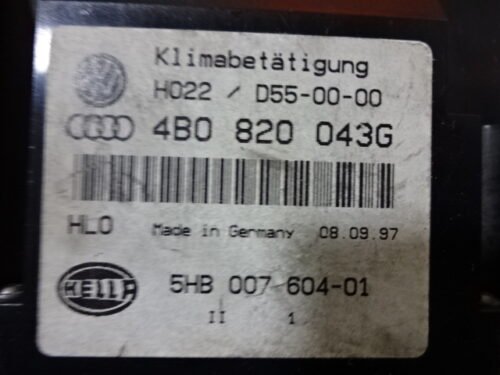 4B0820043G 4BO820043G 5HB00760401 Clima panel de control Audi a6 4B0820043G 4BO820043G 5HB00760401