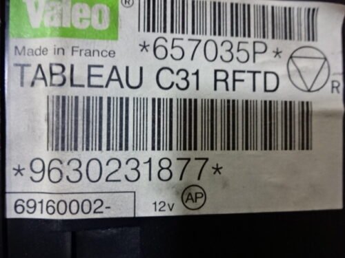 Clima panel de control  PEUGEOT 406 9630231877 69160002