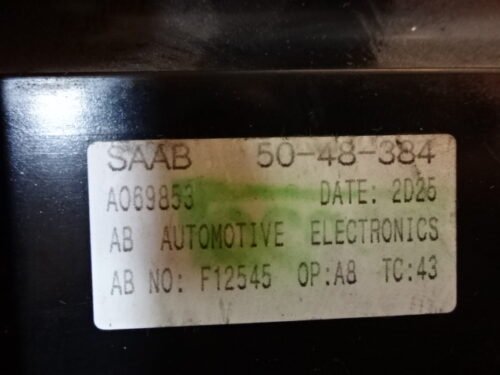 Clima panel de control  SAAB 5048384 50-48-384 F12545