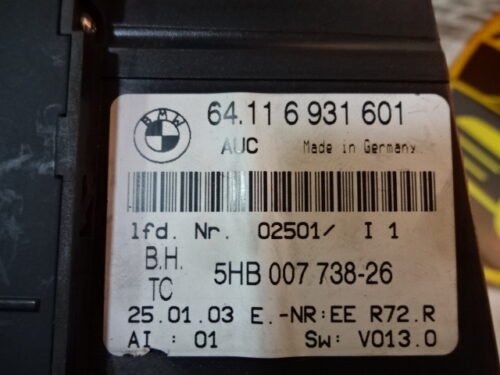 Clima panel de control BMW 318 E46 64116931601 64.116931601 5HB007738-26