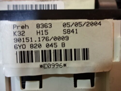 Clima panel de control  Skoda Fabia 6Y0820045B 6YO820045B