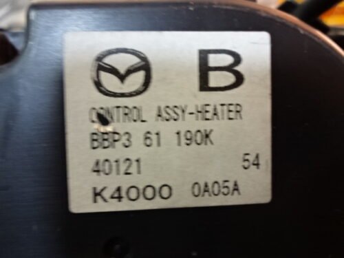 Clima panel de control  MAZDA 3 BBP361190K BBP3 61 190K