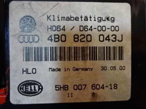 4B0820043J 4BO820043J 5HB007604-18 Clima panel de control Audi A6 4B0820043J 4BO820043J 5HB007604-18