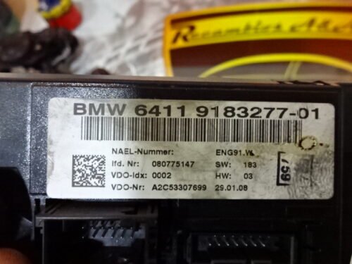Clima panel de control BMW 320D E91 6411 9183277-01 64119183277-01