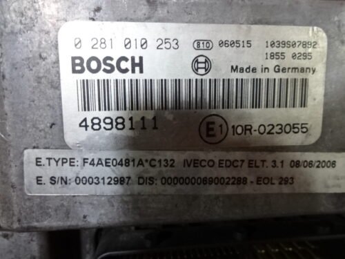 Centralita del motor IVECO EDC7 EUROCARGO 0281010253 4898111 000312987