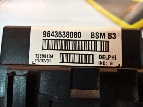 Caja de fusibles  BSM B3 Peugeot Citroen 9643538080 DELPHI