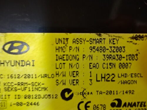Unidad de control Hyundai I40 ASSY-SMART 954803Z003 95480-3Z003