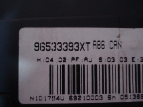 Clima panel de control  CITROEN C2 C3 96533393XT N101754U