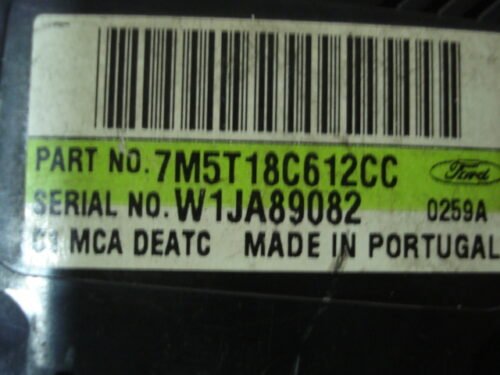 Clima panel de control  Ford Focus 7M5T18C612CC W1JA89082