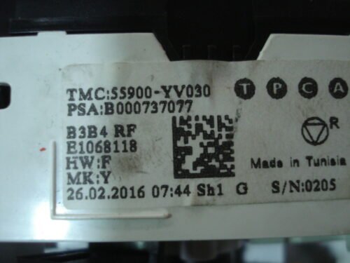 Clima panel de control Citroen TOYOTA PEUGEOT 55900-YV030 55900YV030 B000737077