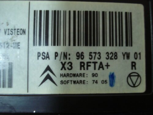 Clima panel de control  Citroen PEUGEOT 96573328YW 96498317YW 96470291XT