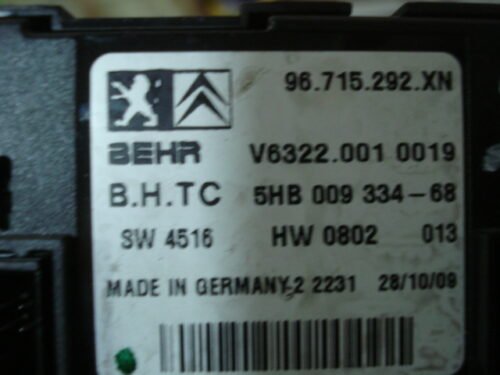 Clima Citroen PEUGEOT 96715292XN 5HB009334-68 96470287XT 96512442XT