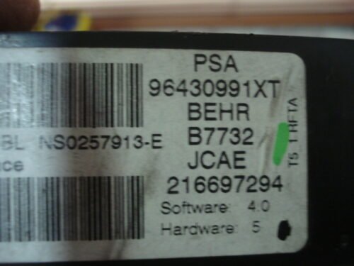 Clima panel de control  PEUGEOT 307 96430991XT 216697294