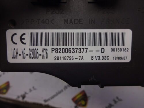 Centralita UCH Renault 28118736-7A P8200637377-D P8200637377D 8200637377