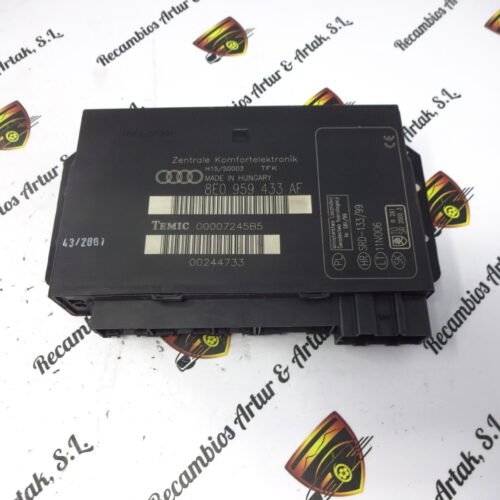 Modulo Electrónico Confort Audi A4 B6 8E0959433AE 8EO959433AE TEMIC 00001881B5