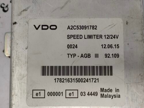 Unidad de control Speed Limiter Iveco Daf Man A2C53091782 TYP-AGB