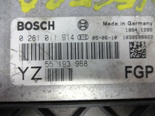 Centralita del motor Opel Vectra C 1.9 0281011914 55193968 FGP 55193968YZ