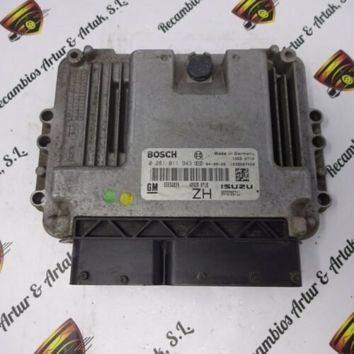 Centralita del motor Opel Astra 0281011943 55556829 ZH