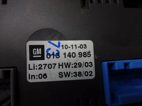 Clima panel de control  OPEL ZAFIRA 013140985 013 140 985