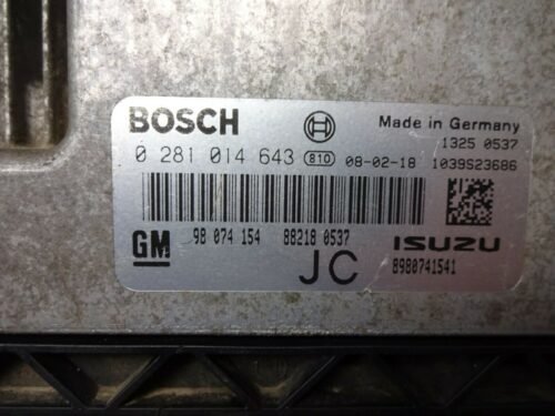 Centralita del motor Opel Astra 0281014643 98074154 JC 98074154JC