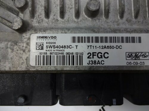 Centralita del motor  Ford Transit Conectar 7T1112A650DC  5WS40483CT 5WS40483C-T