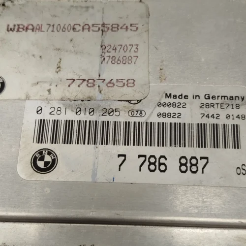 7786887 7787658 BOSCH 0281010205 Centralita del motor BMW E46 320 7786887 7787658 BOSCH 0281010205