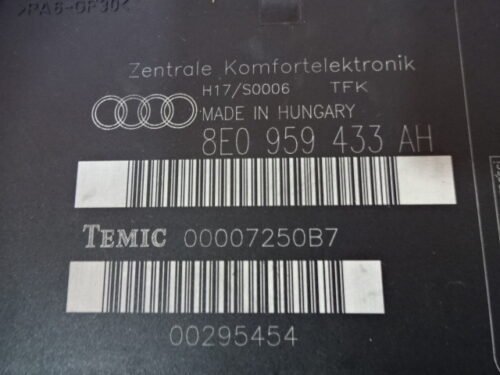 8E0959433AH 8EO959433AH 00007250B7 Modulo Electrónico Confort Audi 8E0959433AH 8EO959433AH 00007250B7