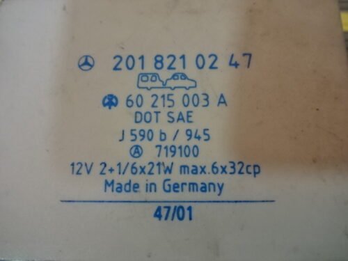 Relé de intermitencia Mercedes W124 DOT SAE 2018210247 60215003A