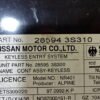 Controlador Nissan King Cab 285943S310 28594 3S310 285953S300 28595 3S300