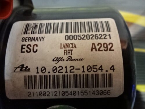 ABS Fiat Doblo 00052026221 A292 10021210544 10096116303 10062530541