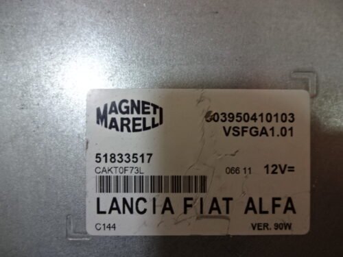 Unidad de control Lancia Fiat Alfa Romeo 51833517 603950410103