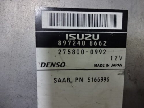Centralita del motor SAAB ISUZU 5166996 275800-0992 8972408662