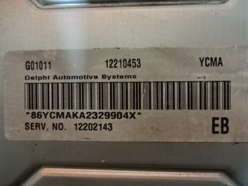 Centralita del motor Opel 12210453 YCMA 12210453YCMA 12201243 G01011 EB