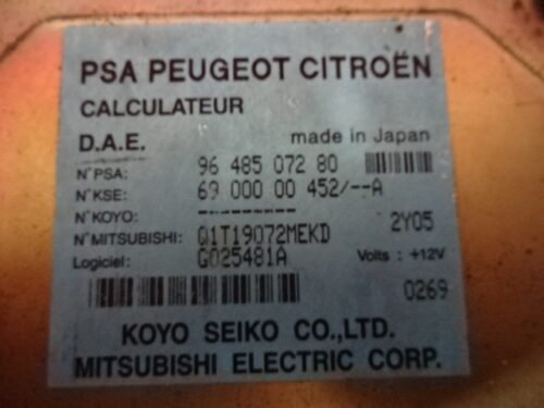 Dirección asistida PSA Peugeot Citroen 6900000452A 9648507280