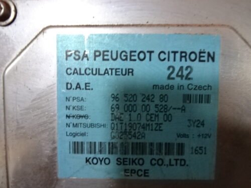 Dirección asistida Calculateur PSA CITROEN Peugeot 9652024280 6900000528A