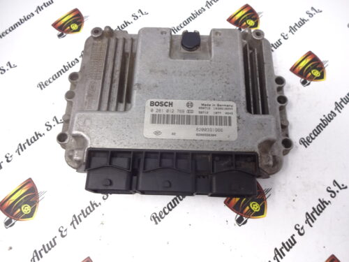 0281012769 8200391966 8200558304 Centralita del motor Renault 0281012769 8200391966 8200558304
