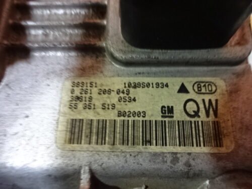 0261208049 55351519 QW 55351519QW Centralita del motor OPEL 0261208049 55351519 QW 55351519QW