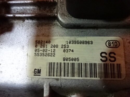 Centralita del motor Opel Corsa SS 0261208253 55352622SS 55352622 SS