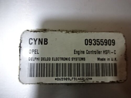 Centralita del motor Opel 09355909 CYNB 09355909CYNB HSFI-C