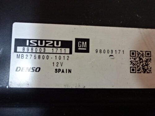 Centralita del motor Opel Astra Zafira Meriva 98003171 MB275800-1012 8980031711